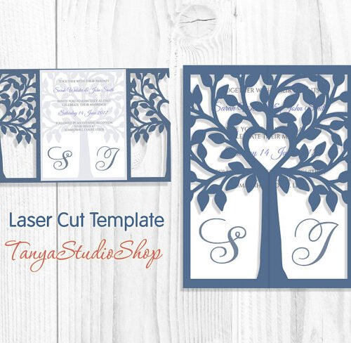 Arquivo de Corte Envelope Árvore