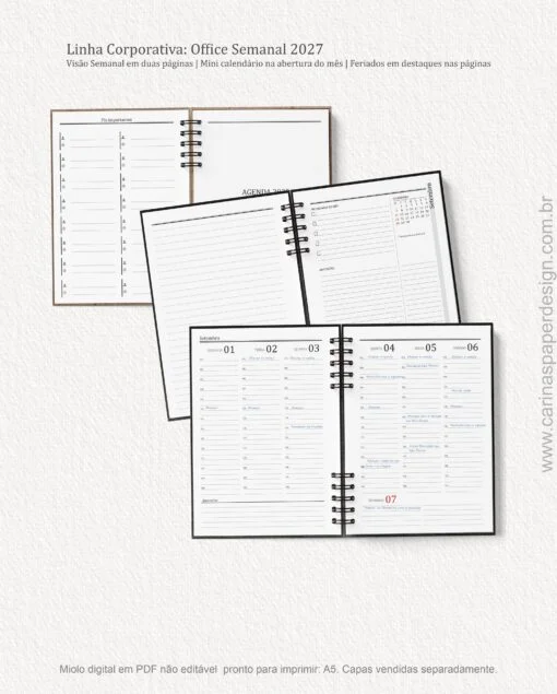 Arquivo Digital Miolo Agenda Office Semanal 2027