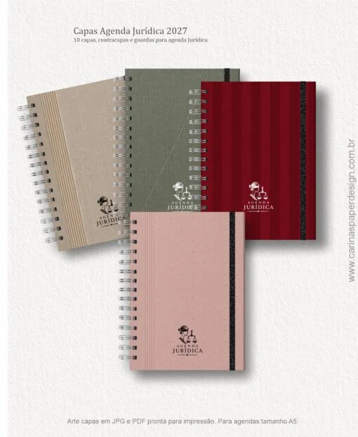 Combo 10 capas A5 para Agenda Jurídica 2027 - Imagem 2