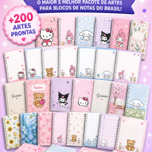 Arquivo +200 Modelos de Bloquinhos
