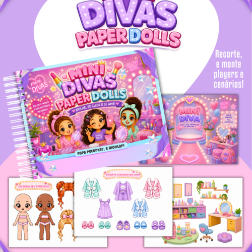 Arquivo Paper Dolls Mini Divas – Versão Colorida