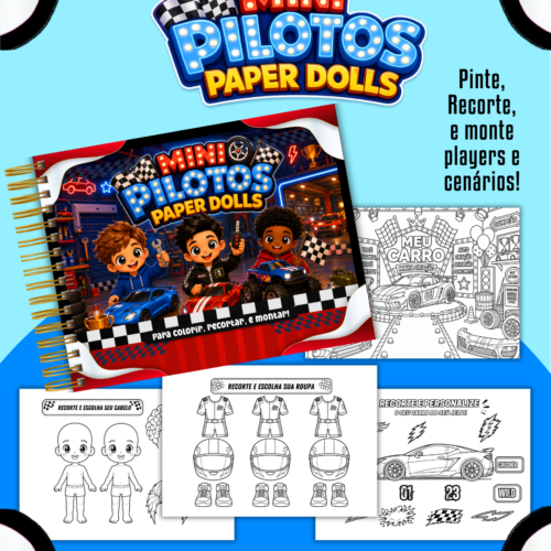 Arquivo Paper Dolls Carros – Para Colorir