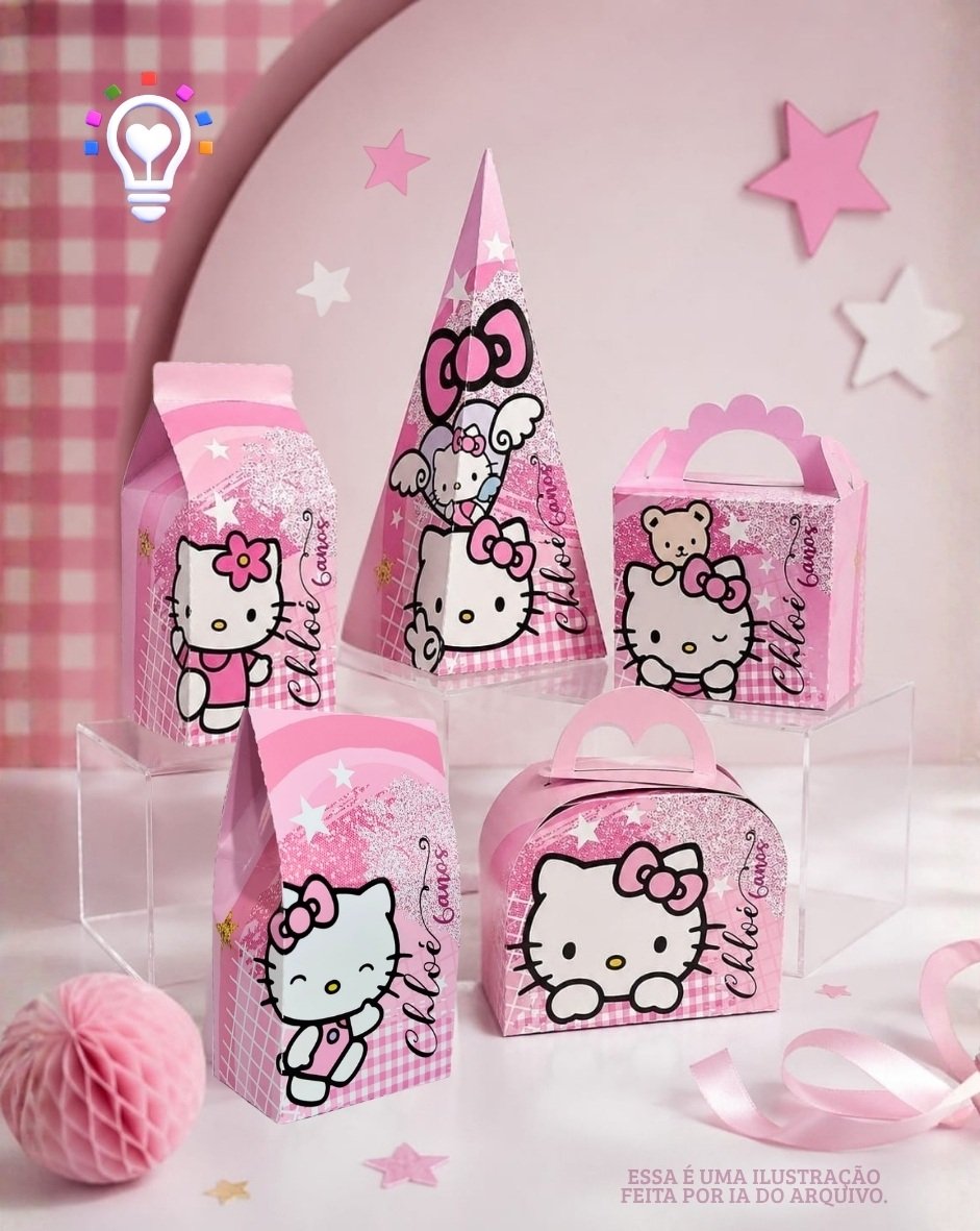 HELLO KITTY - Arquivo de Corte / Festa