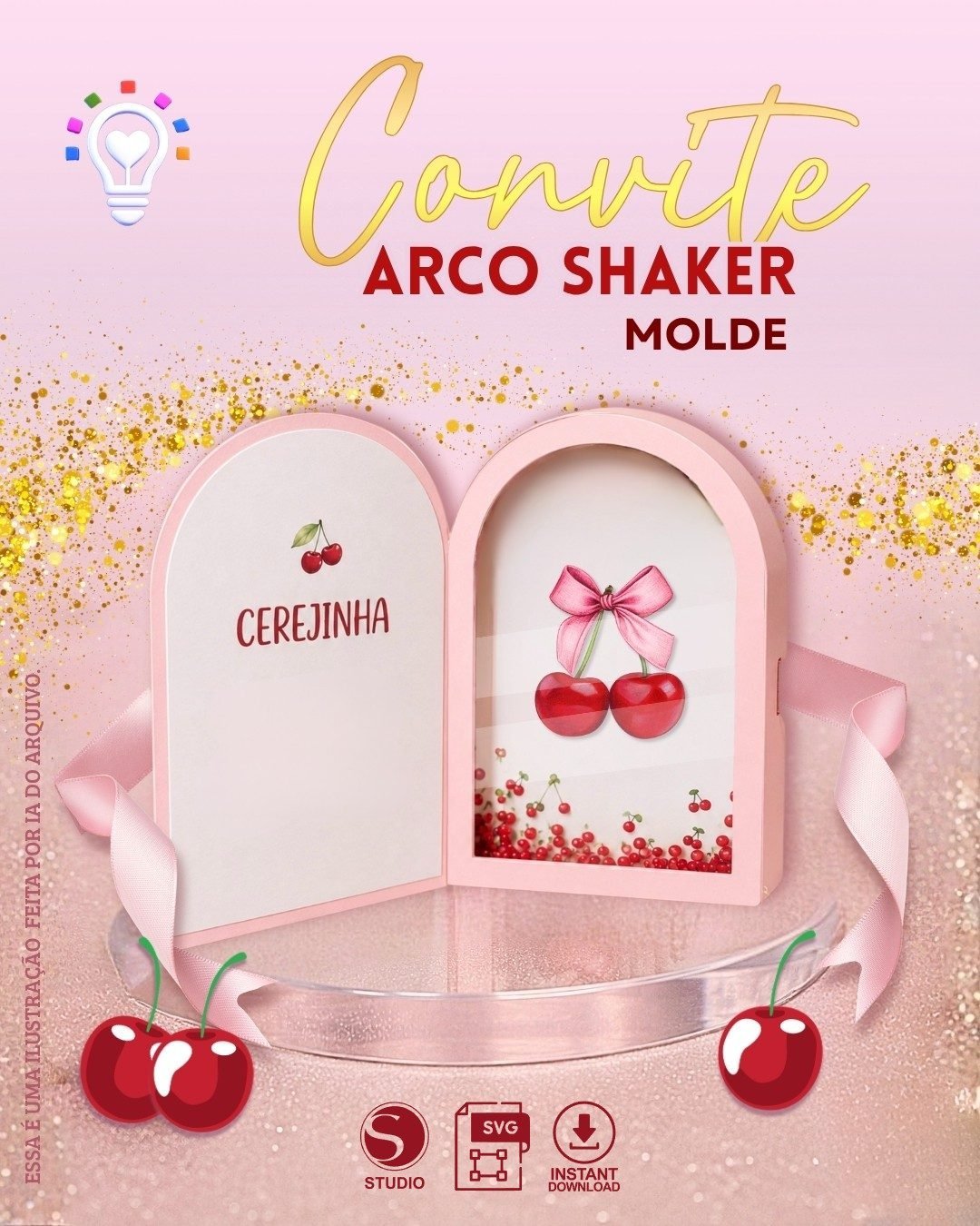 ARQUIVO DE CORTE CONVITE ARCO SHAKER