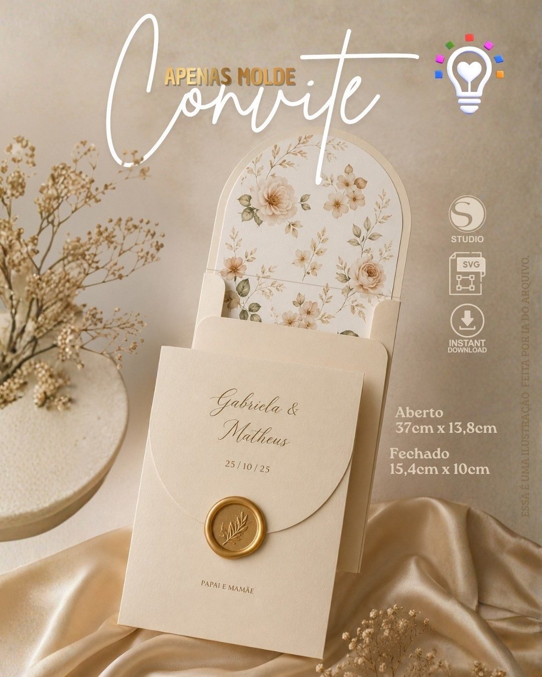 ARQUIVO DE CORTE CONVITE DE CASAMENTO