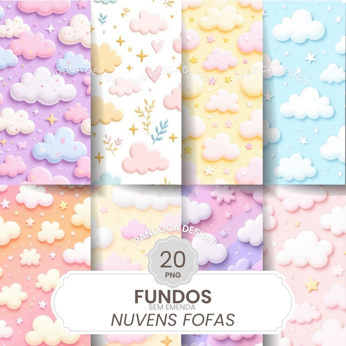 4 Kits Digitais Aquarelado - Imagem 3