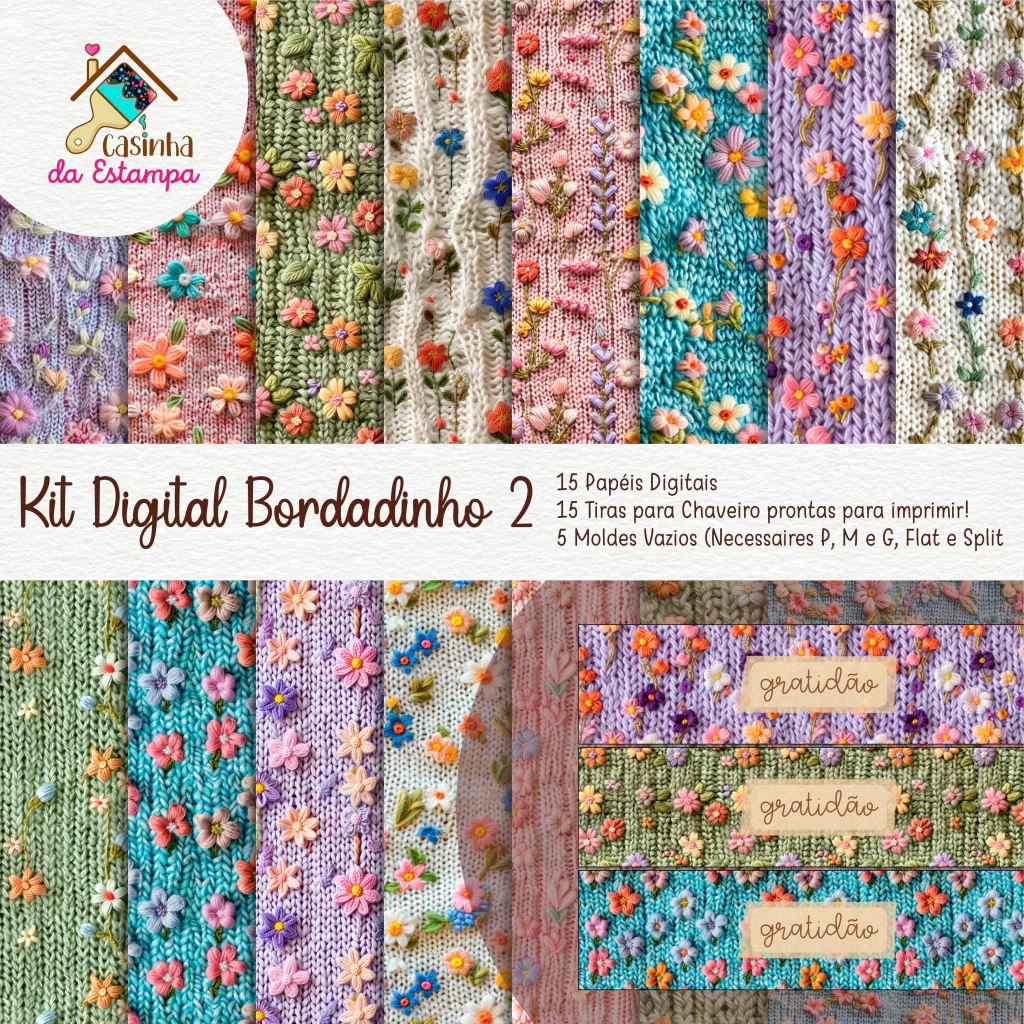 Kit Digital Bordadinho Inverno