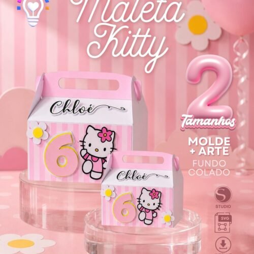 ARQUIVO MALETA HELLO KITTY