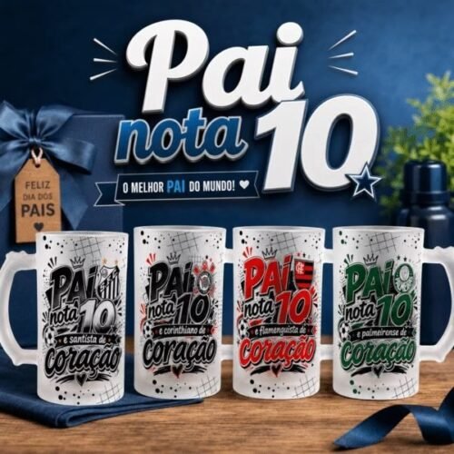 Arte Canecas de Chopp Pai nota 10