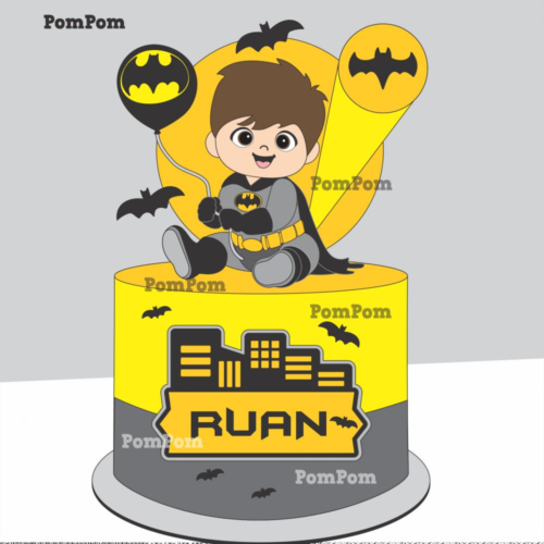 Arquivo Topo de Bolo Batman Baby