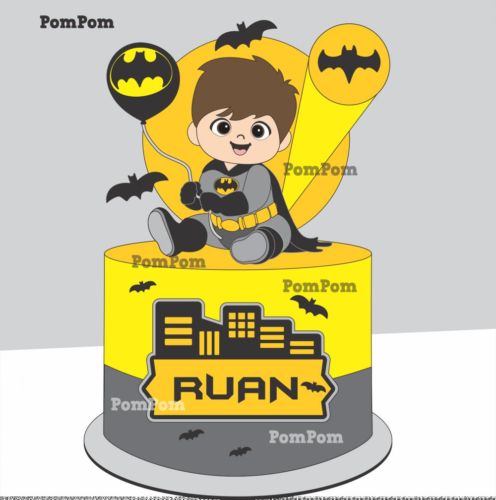 Arquivo Topo de Bolo Batman Baby