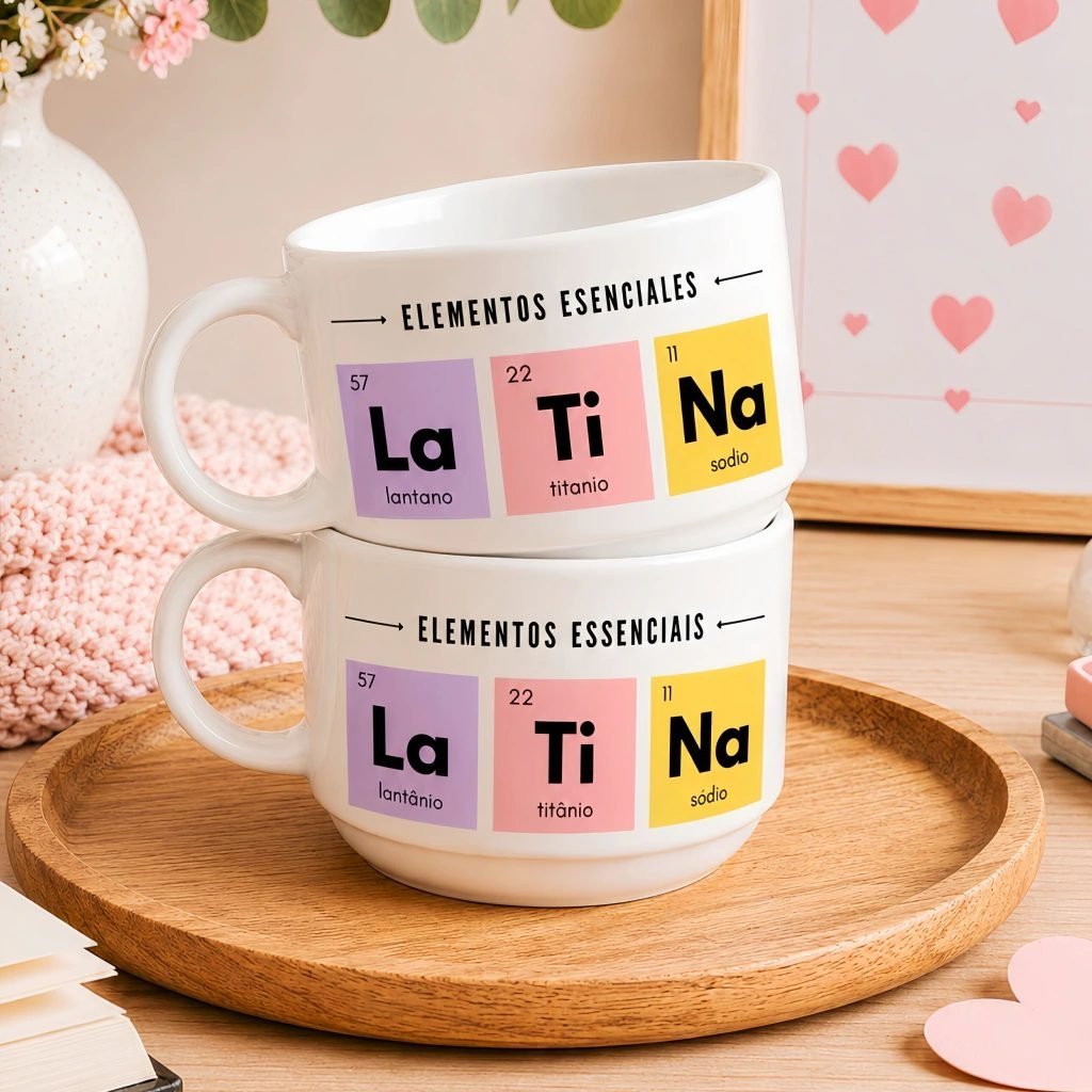 Arte Canecas LATINA – Tabela periódica