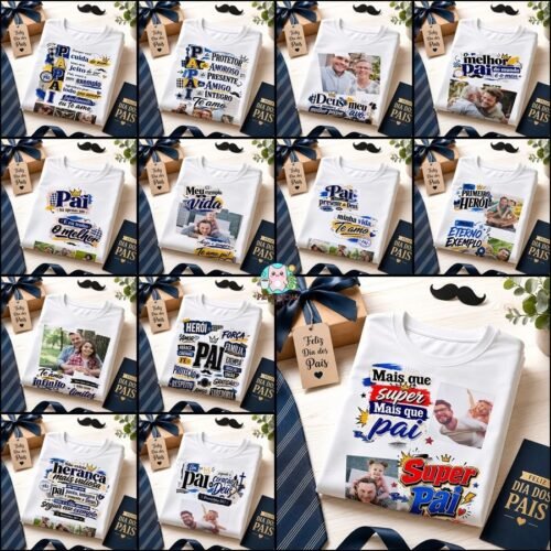 Artes Camisas Dia dos Pais