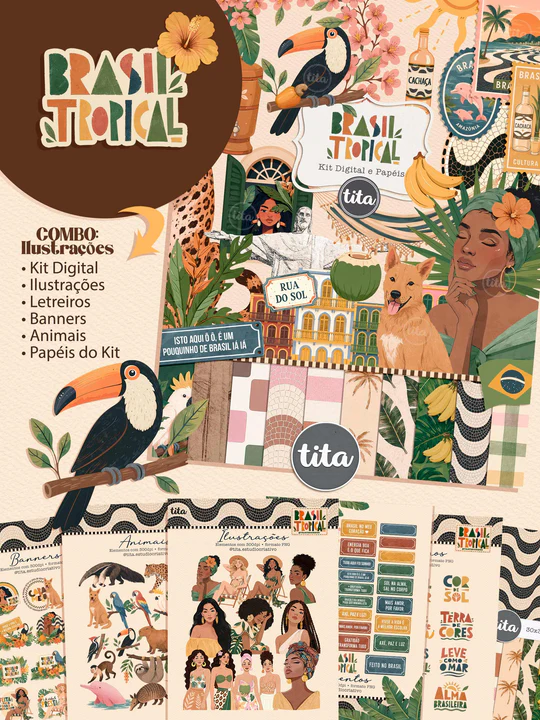 Kit Digital Brasil Tropical - Imagem 2