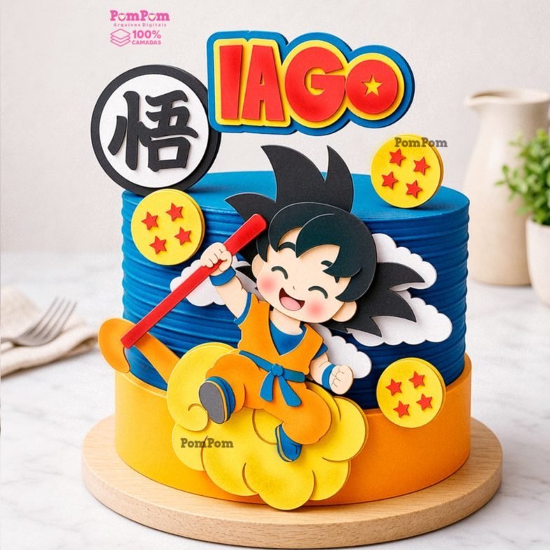 Arquivo Topo de Bolo Goku