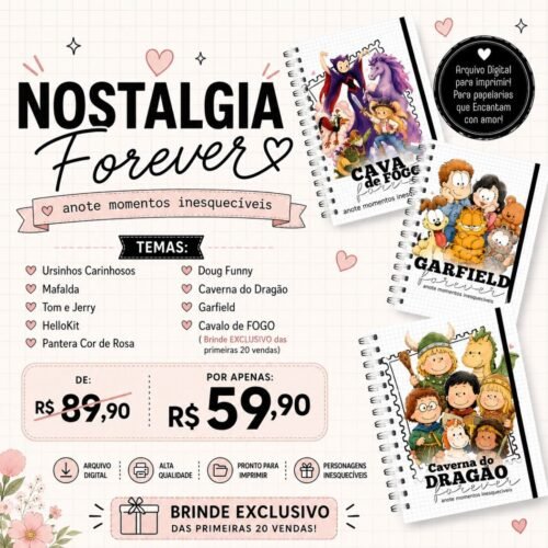 Coleção Nostalgia Forever - Encadernação