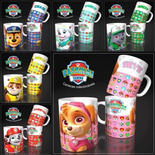 Arte Canecas Patrulha Canina