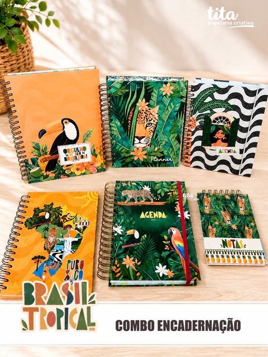 Brasil Tropical - Combo de Encadernação