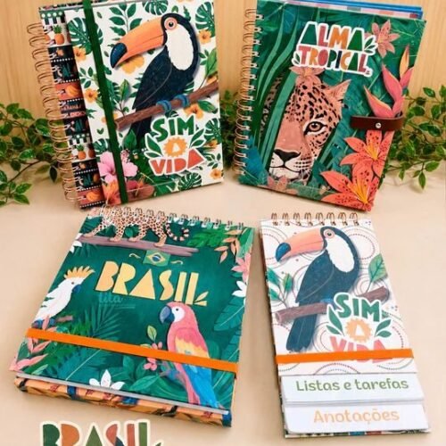 Brasil Tropical - Kit Encadernação Especial + Video Aulas Aulas Polly