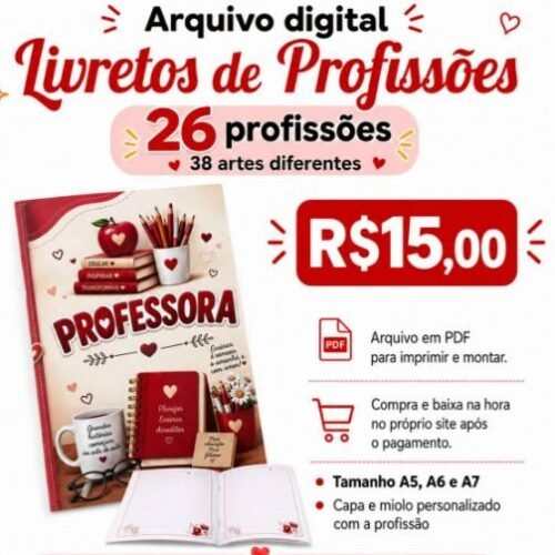 LIVRETO DE PROFISSÕES - Encadernação