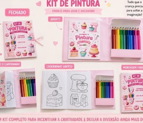 KIT PINTURA CONFEITARIA - Arquivos de Corte