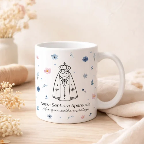 ARTE CANECA SANTINHOS - Sublimação