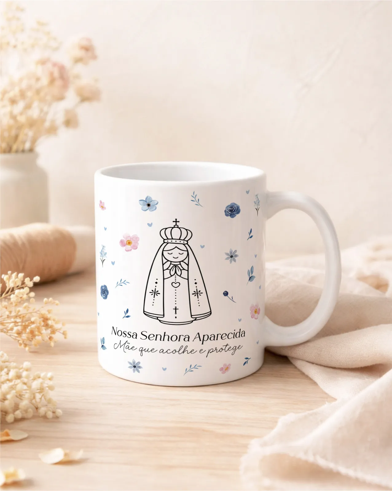 ARTE CANECA SANTINHOS - Sublimação
