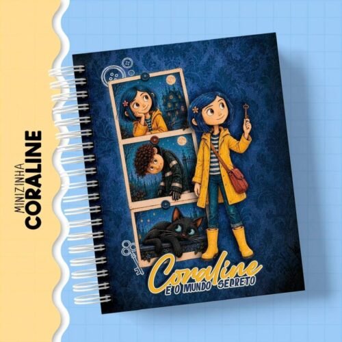 CADERNO CORALINE - Encadernação