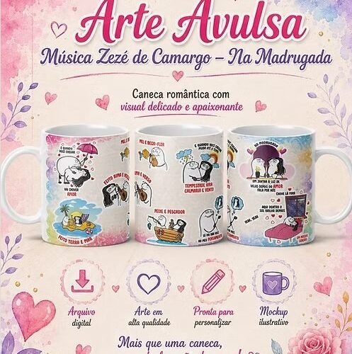 ARTE CANECA FLORK - Sublimação