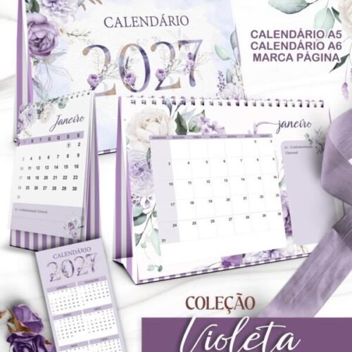 CALENDÁRIO DE MESA 2027 - Arquivos de Corte