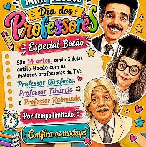 ARTE CANECA PROFESSOR BOCÃO - Sublimação
