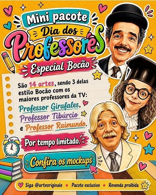 ARTE CANECA PROFESSOR BOCÃO - Sublimação