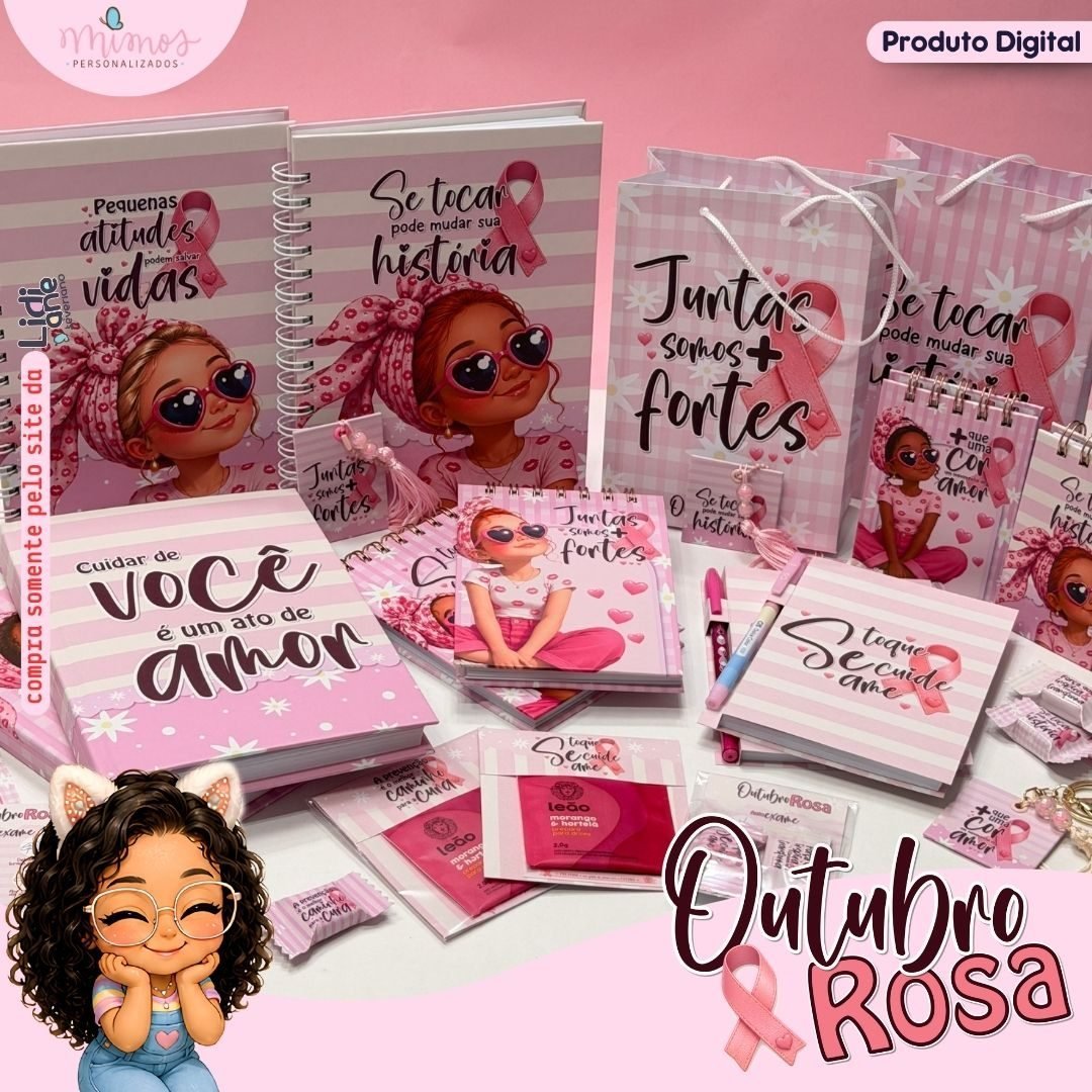 COLEÇÃO OUTUBRO ROSA - Encadernação
