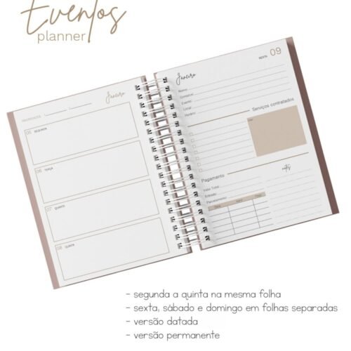 PLANNER EVENTOS 2027 - Encadernação