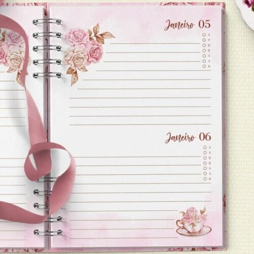 AGENDA PERMANENTE MULHER VIRTUOSA - Encadernação