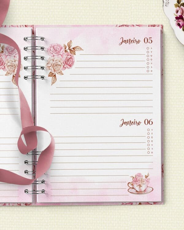 AGENDA PERMANENTE MULHER VIRTUOSA - Encadernação