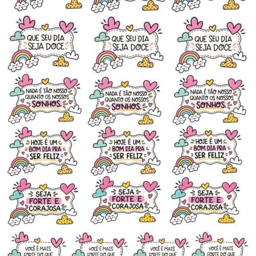 FRASES FOFAS DTF UV - Arquivo Digital