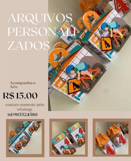 BICICLETA - Arquivos de Corte / Festa Pronta