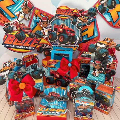 BLAZE AND THE MONSTER MACHINES - Arquivos de Corte / Festa Pronta