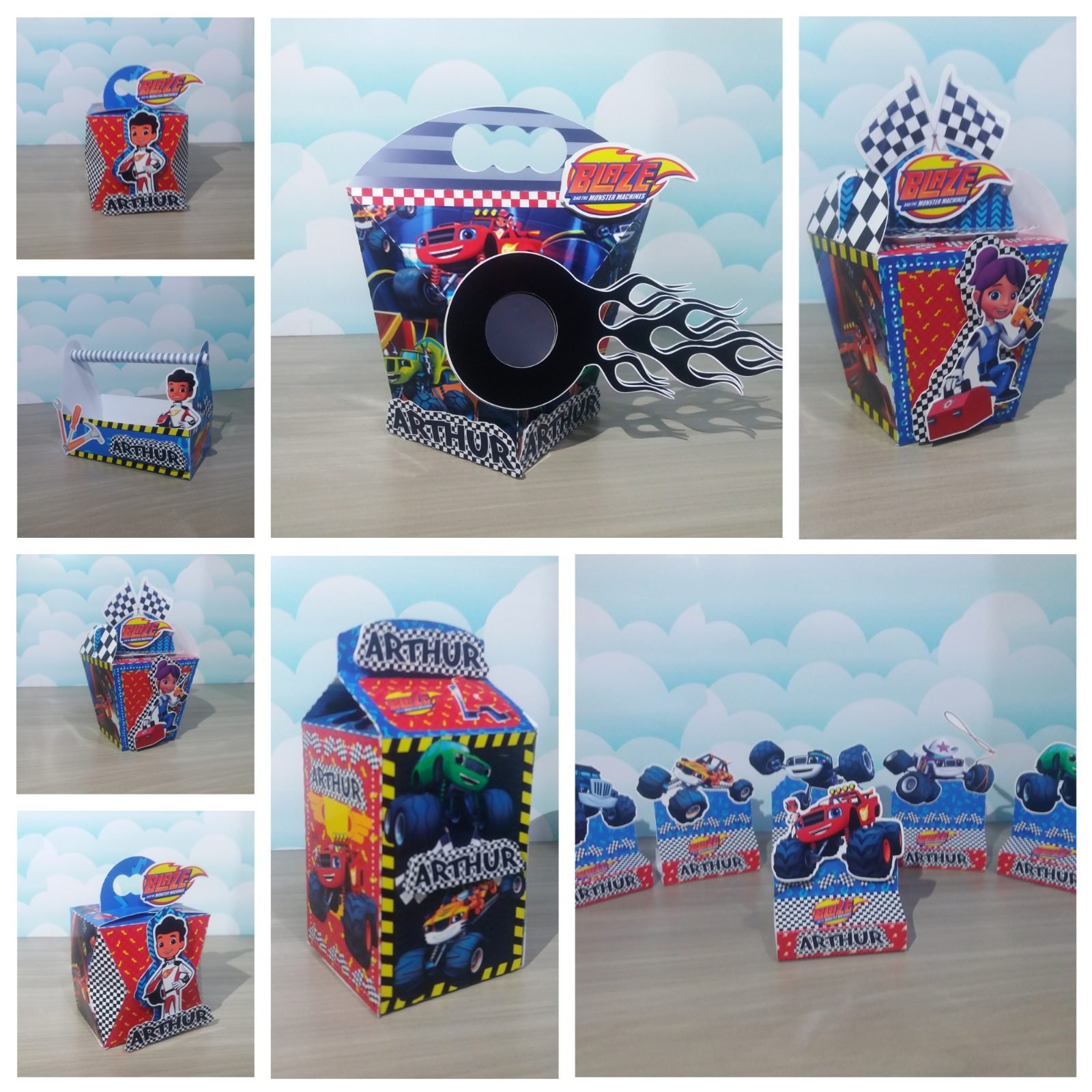 BLAZE AND THE MONSTER MACHINES - Arquivos de Corte / Festa Pronta