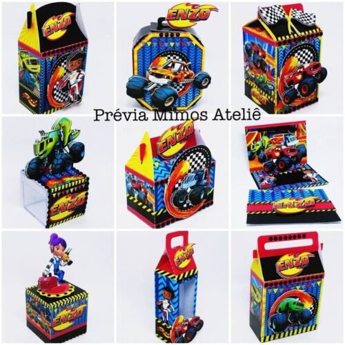 BLAZE AND THE MONSTER MACHINES - Arquivos de Corte / Festa Pronta