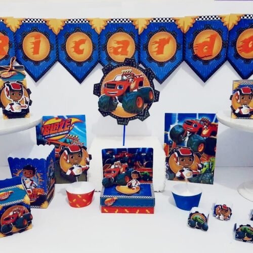 BLAZE AND THE MONSTER MACHINES - Arquivos de Corte / Festa Pronta