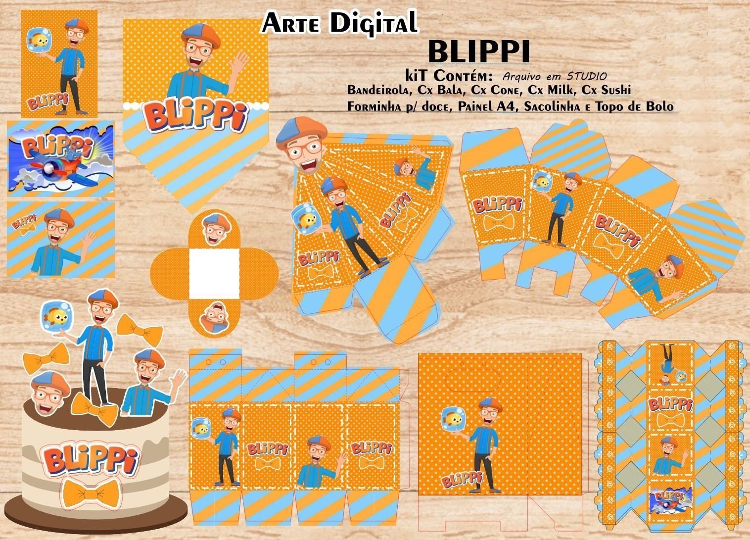 BLIPPI - Arquivos de Corte / Festa Pronta