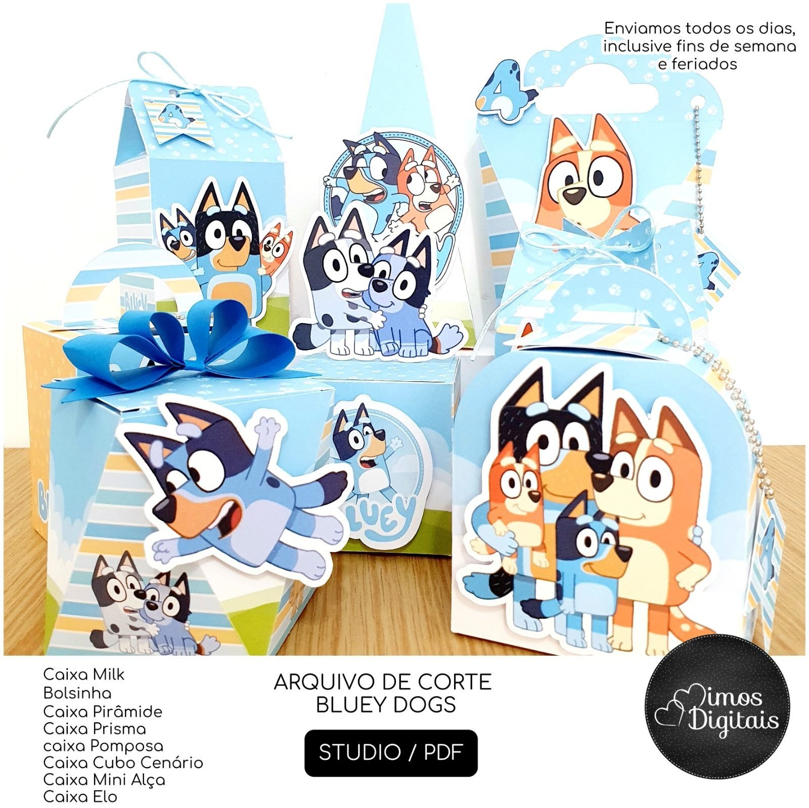 BLUEY - Arquivos de Corte / Festa Pronta
