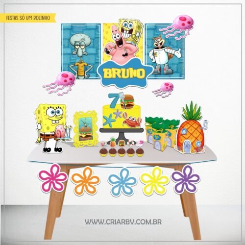 BOB ESPONJA - Arquivos de Corte / Festa Pronta
