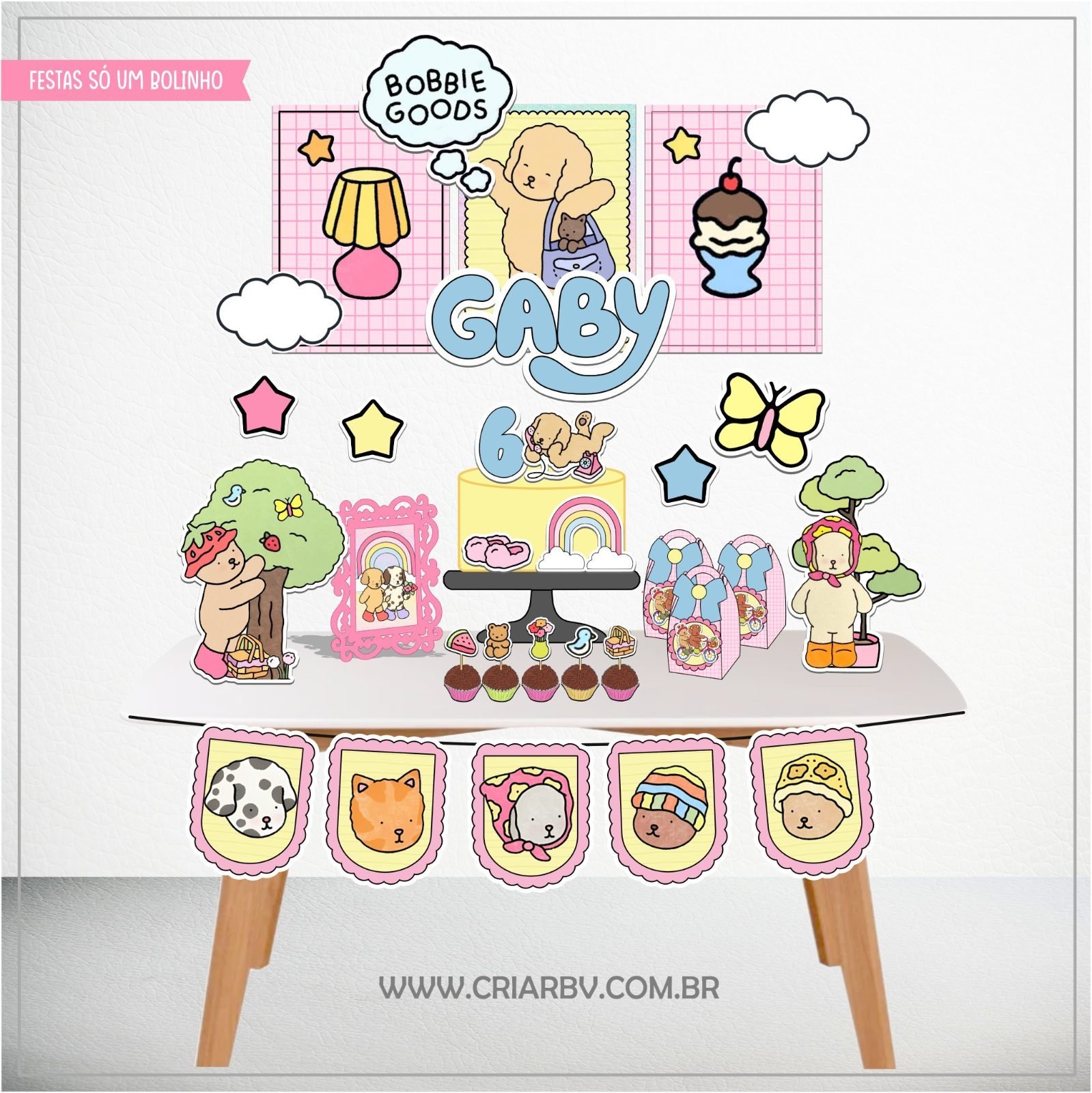 BOBBIE GOODS - Arquivos de Corte / Festa Pronta