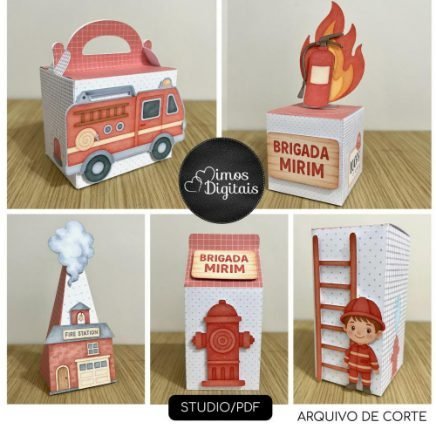 BOMBEIRO - Arquivos de Corte / Festa Pronta