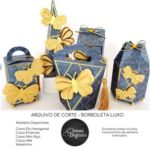 BORBOLETAS - Arquivos de Corte / Festa Pronta