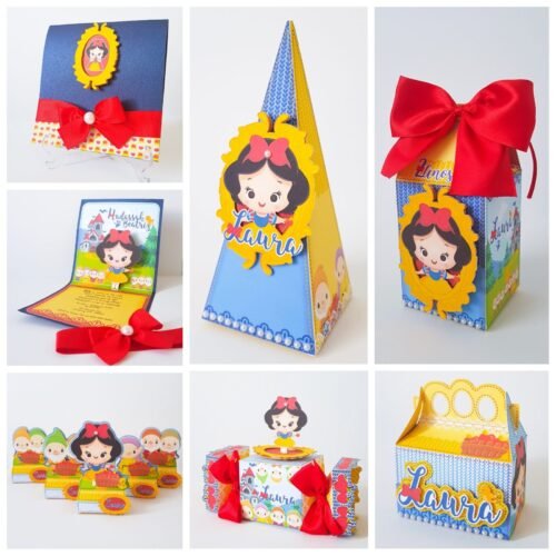 BRANCA DE NEVE - Arquivos de Corte / Festa Pronta