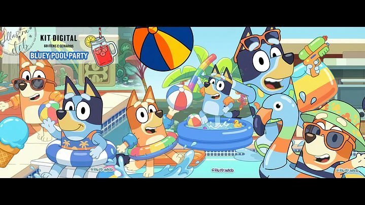 KIT DIGITAL BLUEY POOL PARTY - Kit Digital